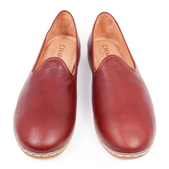 CHARIX Women's Cognac Maroon Red Leather
Loafer Flats Size 38 (8) - Picture 3 of 13